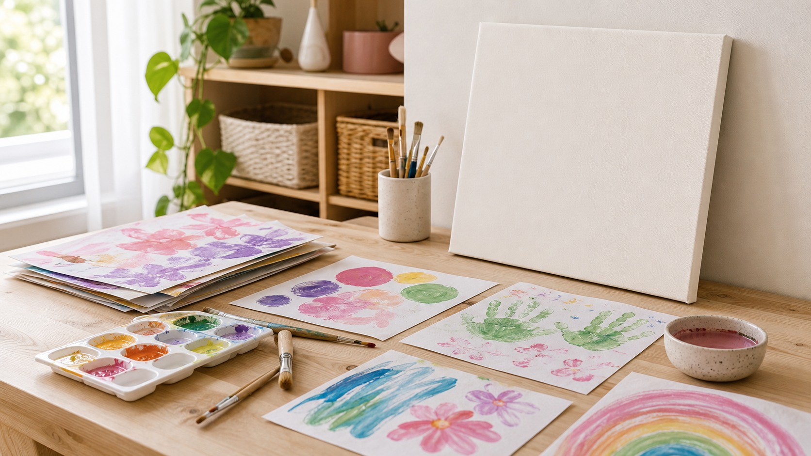 How Messy Play Becomes Meaningful Wall Art