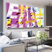 Picture of Max's Brush Strokes Large Canvas Wall Art