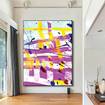 Picture of Max's Brush Strokes Large Canvas Wall Art