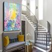 Picture of Celestia Paint Drip Large Canvas Wall Art