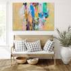 Picture of Ava and Zara's Splatter Painting Large Canvas Wall Art
