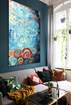 Picture of Charlotte's Swirls Painting Large Canvas Print