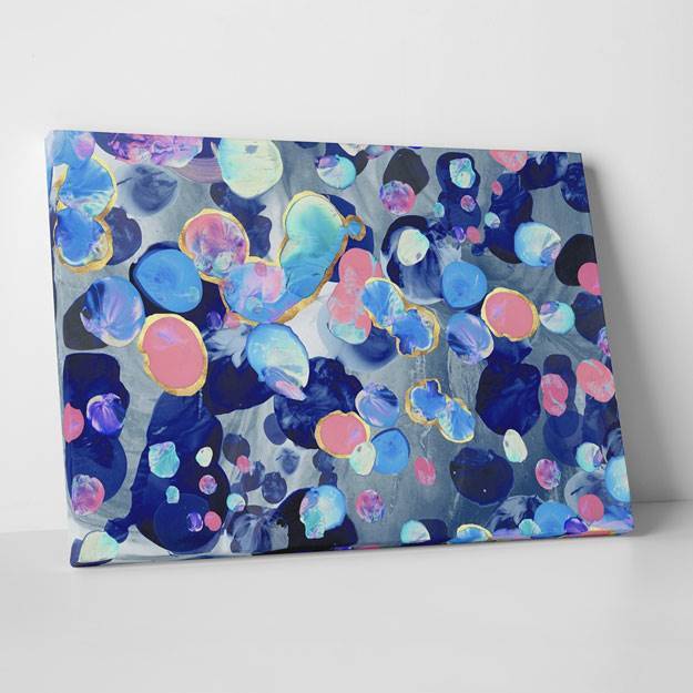 Picture of Chloe's Finger Painting Large Canvas Wall Art